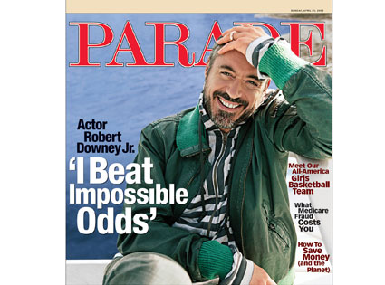 Robert Downey Jr., Parade Magazine Robert Downey Jr., Parade Magazine